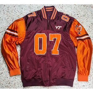 Extreme Fanz Vtg NCAA Virginia Tech #7 Michael Vick Reversible Jacket Size XL